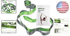 Durable 96″ Yoga Stretching Strap with Loops – Ideal for Flexibility Training
