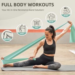 Stretch Bands for Exercise, 5 Levels Resistance Working 5 Colors