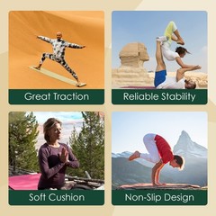 Harmony Yoga Mat – Durable & Thick Gym Fitness Mat, Non-Slip Natural Rubber Y…