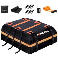 Car Rooftop Cargo Carrier Bag, Waterproof Car Roof Luggage 15 Cubic Feet