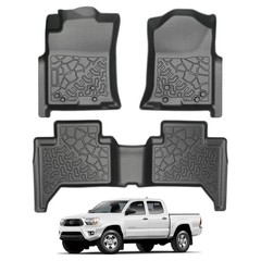 eAuto Life Car Floor Mats for Toyota Tacoma Double Cab 2005-2015 TPE Material…