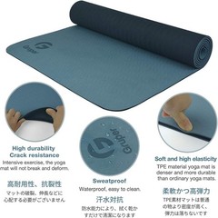 Exercise Mat with Carrying Strap – Eco Friendly & Non Slip