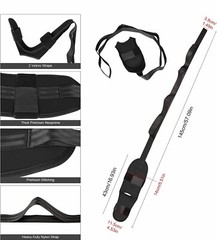Yoga Straps for Stretching with Loops, Leg Stretching Strap Non-Elastic Stretch