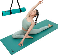 Extra Thick Non-Slip Yoga Mat – 72″x26″ PU & Natural Rubber for All Workouts