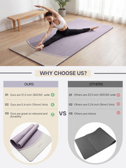 Extra Thick Non-Slip Yoga Mat 10MM, 72.8″x31.5″ for Yoga & Fitness