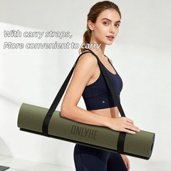 Yoga Mat Thick(10mm) Exercise Mat Non Slip Anti-tear,72″x35″ Extra Large Pila…