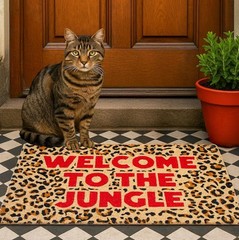 – Coconut “Better Late” Doormat with Non Slip PVC Base. Hand Painted…