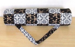 Indian White Balck Patchwork Yoga Mat Carrier Bag Mandala Large Shoulder Strap