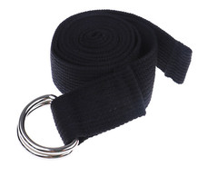 Black Yoga Blocks Set of 2 and Black Yoga Strap