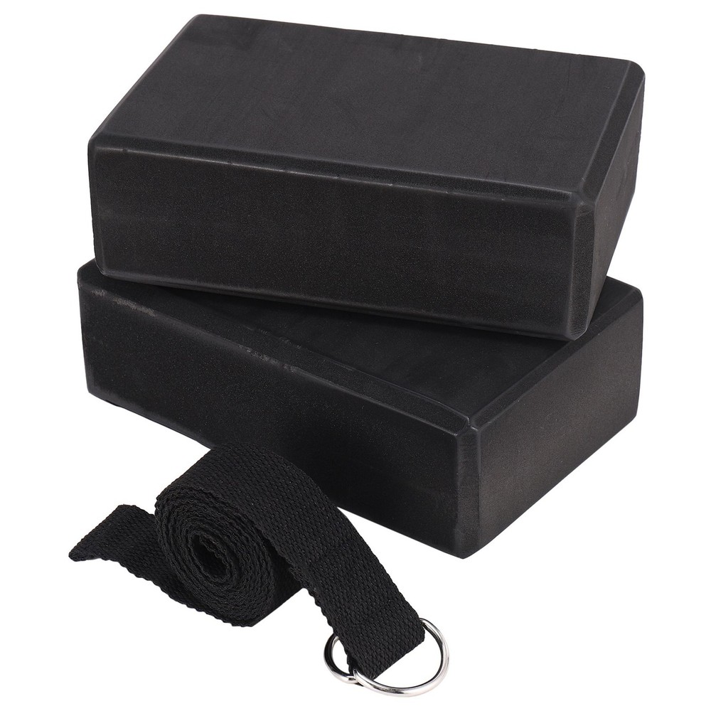 1x (yoga and yoga strap set EVA foam soft, non-slip yoga blocks unive4486
