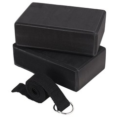 1x (yoga and yoga strap set EVA foam soft, non-slip yoga blocks unive4486