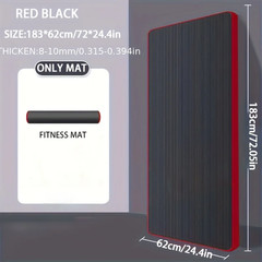 10MM Extra Thick 183Cmx62Cm Yoga Mats NBR Non-Slip Exercise Mat Fitness Tasteles