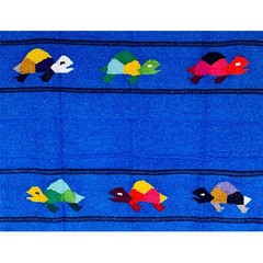 Baja Trader, Serape, Molina Mexican Blanket, Yoga Mat, Camping, Beach, Picnic…
