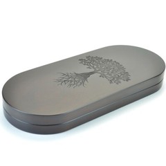 Unique Sadhu Board with Thermal Ash “Vamp” Copper Nails 10 mm/0.4 inch