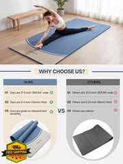 EASEUP Blue TPE Extra Thick Yoga Mat