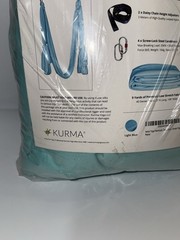 New In Package KURMA Aerial Yoga Hammock Kit Light Blue Premium Fabric
