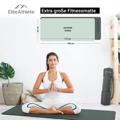 Yoga Mat Sports Mat Fitness Mat Gymnastics Mat Padded & Non Slip F…