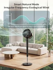 Oscillating Fan for Bedroom – 120°+120° Full-Automatic – 38″-46″