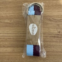 Yoga Strap 100% Cotton 6 ft Mixed Blueberry Adjustable Non-Slip Belt NEW