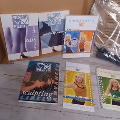 Winsor Pilates System w/ 5 DVDs, planner and pilates compression ring, open box