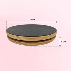 2 Pieces Wooden Pilates Disc Stretching Wooden Exercise for Home Exercise