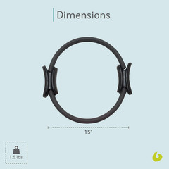 Balanced Body Ultra-Fit Circle Pilates Ring, Body Ring, Great Exercisers for Leg