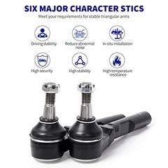 ES800086 Front Outer Tie Rod Ends Replacement for 2004-2012 Chevy