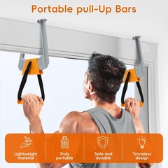 Portable Pull Up Bar for Doorway,Travel Pull Up Bar,Adjustable Home Gym Equip…