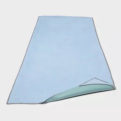 ALL IN MOTION YOGA TOWEL, SPORTS EXERCISE MAT, RECYCLED MATERIAL – BLUE