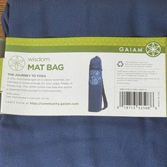 Gaiam Cargo Yoga Mat Bag, Full-Zipper Yoga Mat Carrier with Adjustable Strap, Fr