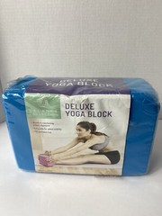 Balance Collection Yoga Block Deluxe 4”x6”x9” Blue