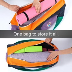 Large Yoga Mat Bag Carrier for men and Women – Stylish Tote with 4 Pockets, D…