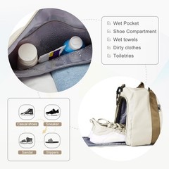 Gym Bag for Women Men with Shoes Compartment,Sports Duffle Bag Personal item …