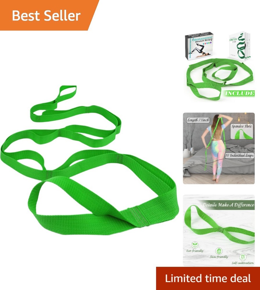 Stretching Strap Yoga Strap Physical Therapy for Home Workout, Exercise, Pila…