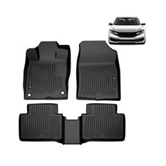 TPE All-Weather Floor Liners Mats Cargo Liners Compatible with Honda Civic Se…