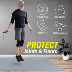 Large Yoga Mat – 6’X4’ Wide Exercise Mat – 8Mm Thick Waterproof Non-Slip Workout