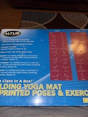 Yoga Mat Altus Folding Mat 28 Printed Poses Exercise Mat
