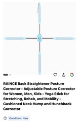 RAINCE Yoga Back Straightener Posture Corrector – Adjustable Posture Corrector