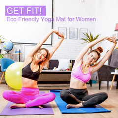 3 Mm Thick Yoga Mat Bulk, Non Slip Exercise Workout Fitness Pad for Women Men, G