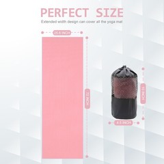 Eunzel 2 Pack Hot Yoga Towel Grip Dot Non Slip Yoga Mat Towe Sweat Absorbent