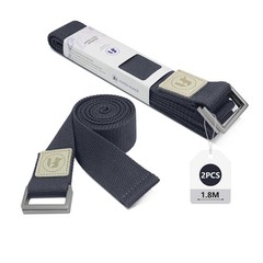Yoga Straps 1.8M or 2.5M, Durable Cotton Yoga Straps for Stretching, Adjustab…