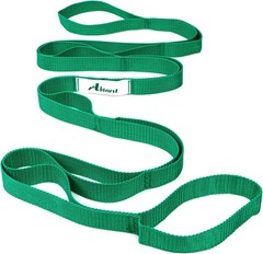 Stretching Strap Yoga Straps for Physical Therapy, 10 Loops Non-Elastic Stretch