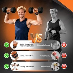 Lifting Straps Gym Wrist Straps for Weightlifting, Non-Slip & Adjustable, Per…