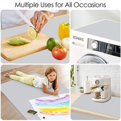 Extra Large Silicone Mat, 31.5×17 Inch Heat Resistant Mat for Kitchen Counter…