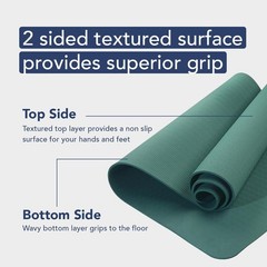 Better Grip Thick Yoga Mat – Beginner Exercise Yoga Mat with Non-Slip Surface…