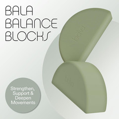 Sage Yoga Blocks 2-Pack – Essential Semi-Circular Workout Accessories