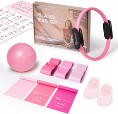 Pilates Ring Set – 14″ Anti-Deformation Magic Circle with Padded Handles, Mini B