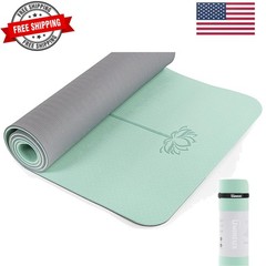 Yoga Mat Extra Thick 1/3” & 2/5″ Non Slip Yoga Mats for Women Eco Friendly T…