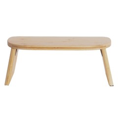 Folding Meditation Bench Portable Bamboo Kneeling Chair for Deep Meditation