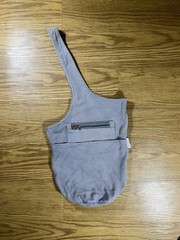 Oak & Reed Yoga Bag Gray Grey Canvas Over the Shoulder w/pocket